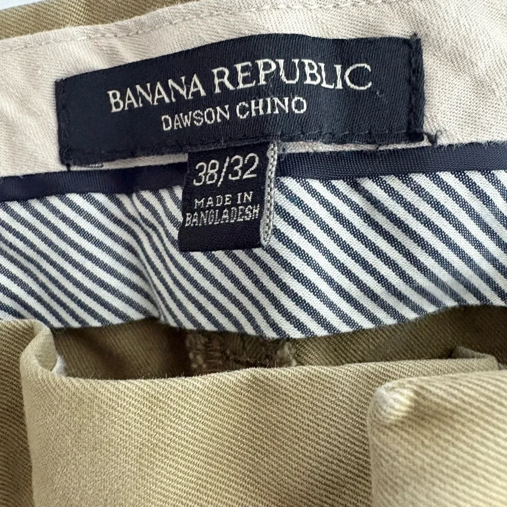 Banana Republic Pants Mens 38 X 32 Beige Tan Dawson Chino Straight Leg Cotton